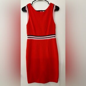 Boden women Zada Ottoman Stripe Color Contrast Sheath Pencil Dress Size 2P Work